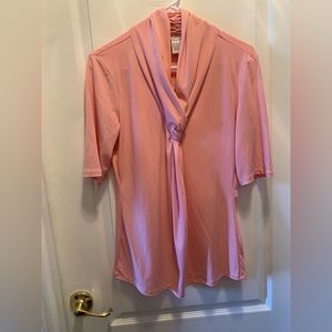 “Grace” size L beautiful peachy pink shirt NWT